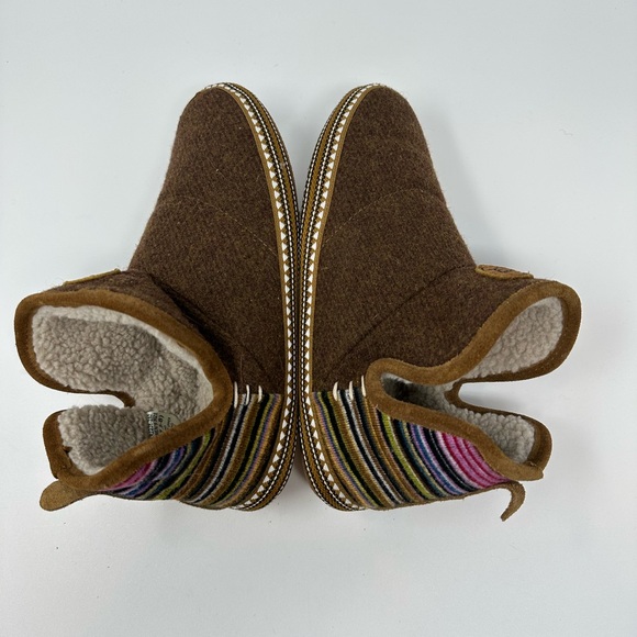 Ariat Women's Wool Blend booties Slippers Fleece Lined Sz 7.5-8 M - Picture 9 of 16